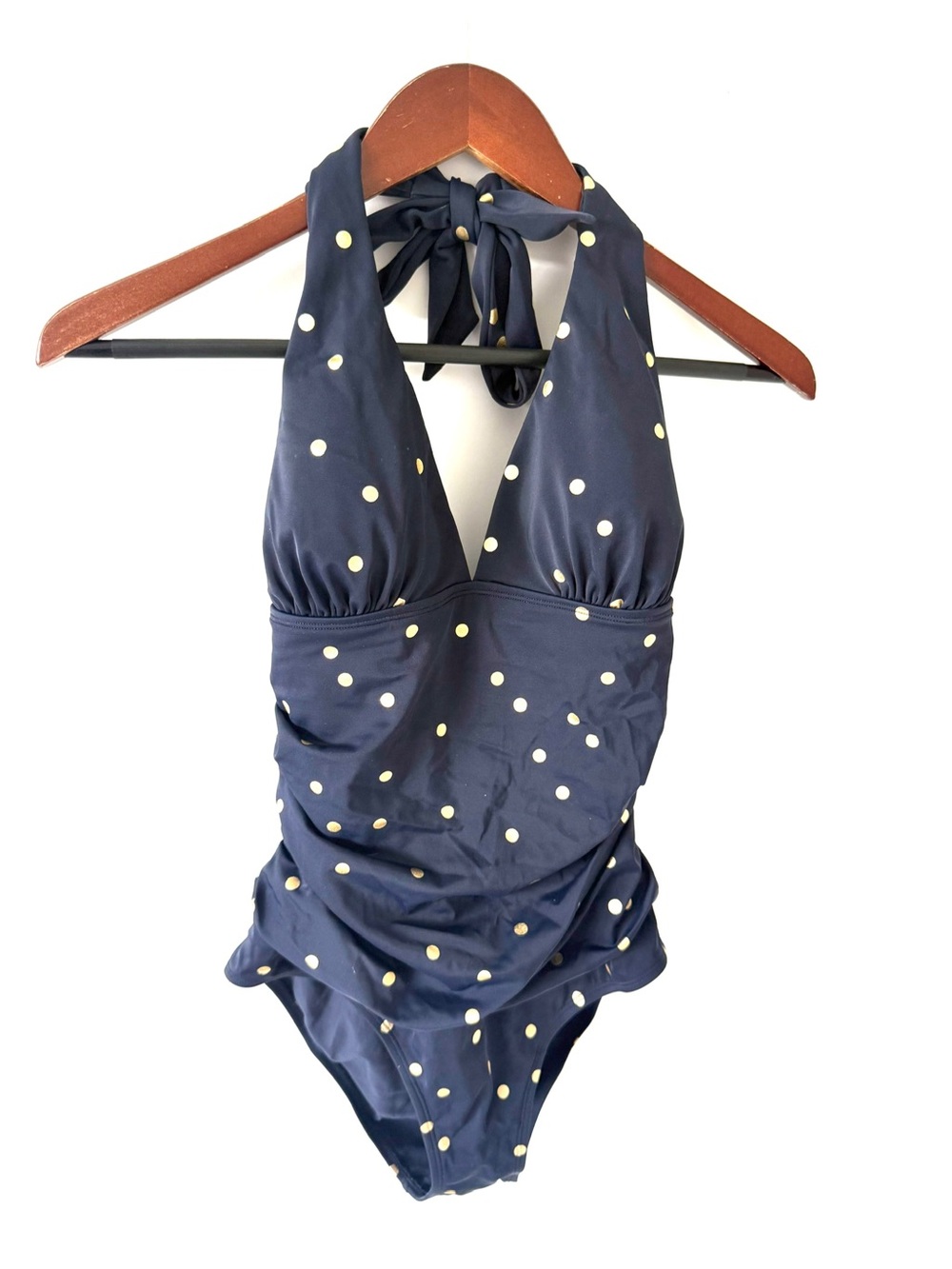 Boden Metallic Polka Dot Rhodes One Piece Swimsuit Size 10